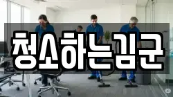 청소하는김군