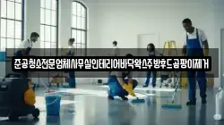 준공청소전문업체사무실인테리어바닥왁스주방후드곰팡이제거