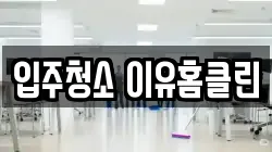 입주청소 이유홈클린