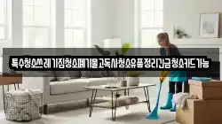 특수청소쓰레기집청소폐기물고독사청소유품정리긴급청소카드가능