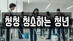 청청 청소하는 청년