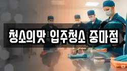 청소의맛 입주청소 중마점