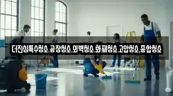 더진심특수청소.공장청소.외벽청소.화재청소.고압청소,종합청소