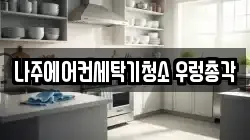 나주에어컨세탁기청소 우렁총각