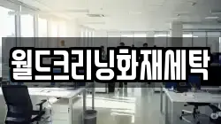 월드크리닝화재세탁