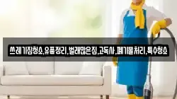 쓰레기집청소,유품정리,벌래많은집,고독사,폐기물처리,특수청소
