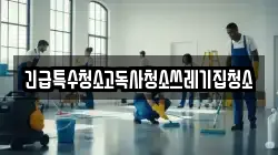 긴급특수청소고독사청소쓰레기집청소