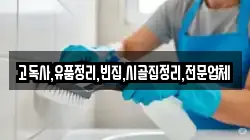 고독사,유품정리,빈집,시골집정리,전문업체