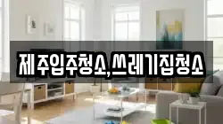 제주입주청소,쓰레기집청소