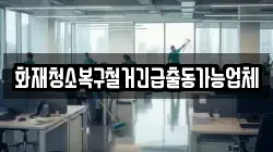화재청소복구철거긴급출동가능업체