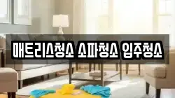 매트리스청소 소파청소 입주청소