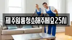 제주원룸청소해주세요25시