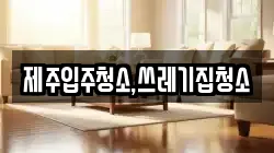 제주입주청소,쓰레기집청소