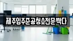 제주입주준공청소전문싹다