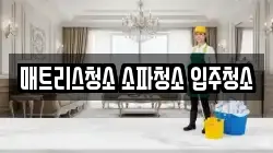 매트리스청소 소파청소 입주청소