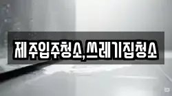제주입주청소,쓰레기집청소