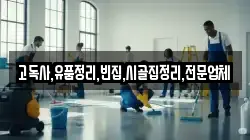 고독사,유품정리,빈집,시골집정리,전문업체