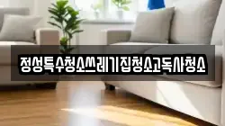 정성특수청소쓰레기집청소고독사청소