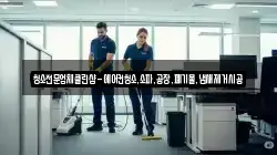 청소전문업체클린샵-에어컨청소,소파,공장,폐기물,냄새제거시공
