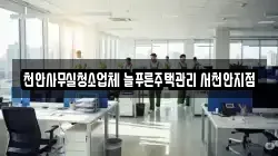 천안사무실청소업체 늘푸른주택관리 서천안지점