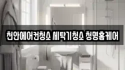 천안에어컨청소 세탁기청소 청명홈케어