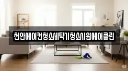 천안에어컨청소세탁기청소시원에어클린