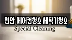 천안 에어컨청소 세탁기청소
