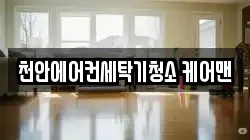 천안에어컨세탁기청소 케어맨