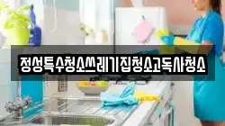 정성특수청소쓰레기집청소고독사청소