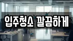 입주청소 깔끔하게
