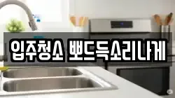 입주청소 뽀드득소리나게