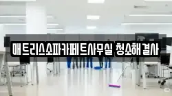 매트리스소파카페트사무실 청소해결사