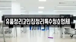 유품정리고인집정리특수청소업체