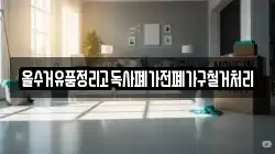 올수거유품정리고독사폐가전폐가구철거처리