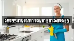 유품정리쓰레기집청소이사가정생활폐기물폐가구수거싹청클린