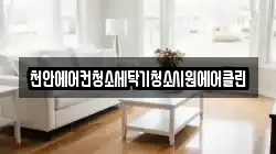 천안에어컨청소세탁기청소시원에어클린
