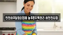 천안사무실청소업체 늘푸른주택관리 서천안지점