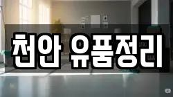 천안 유품정리