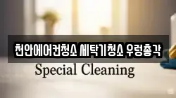 천안에어컨청소 세탁기청소 우렁총각