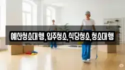 예산청소대행,입주청소,식당청소,청소대행