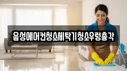 음성에어컨청소세탁기청소우렁총각